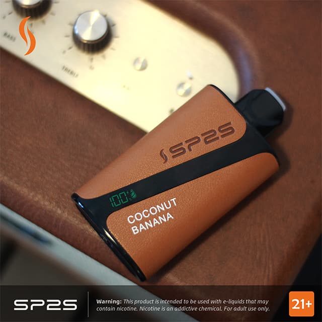 SP2S DELUXE Disposable Vape up to 20000 puffs, Dual Mesh coils, 18ml super large capacity, 900mAh super long endurance.