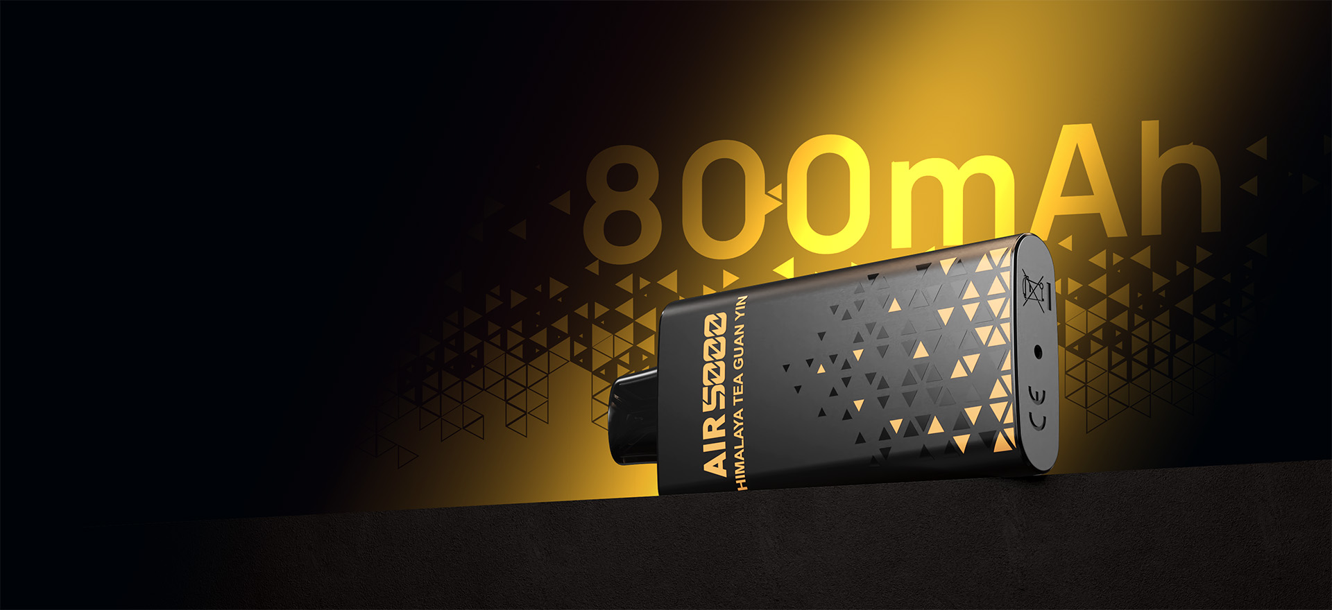  SP2S AIR 5000 disposable vape with built-in 800mAh battery and no-charging design for long-lasting vaping