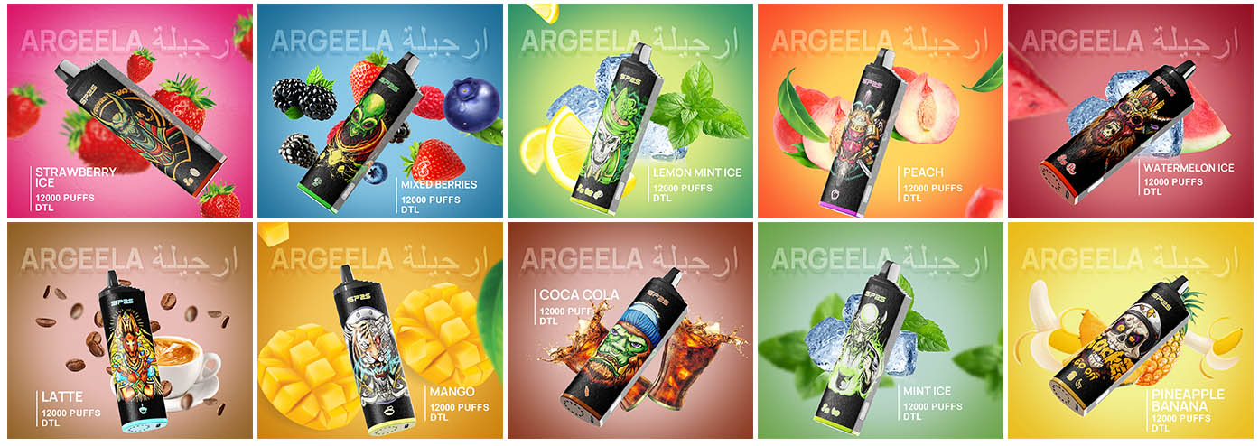 SP2S ARGEELA 12000 puffs Disposable Vapes Flavors