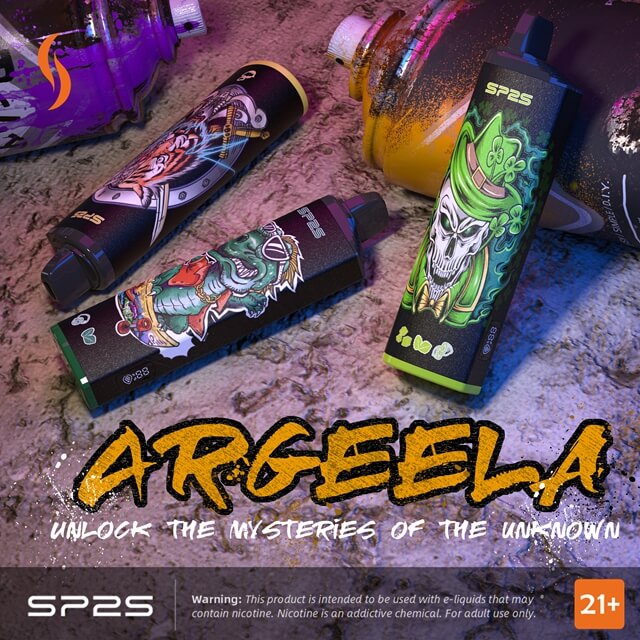 The SP2S Argeela DTL Vape is a high-end disposable vape featuring innovative DTL (Direct to Lung) technology for users seeking a premium and intense vaping experience.