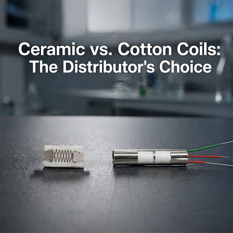 Customers Returning Products Complaining of a Burnt Taste? Ceramic vs cotton coil vape: How Should Distributors Choose?