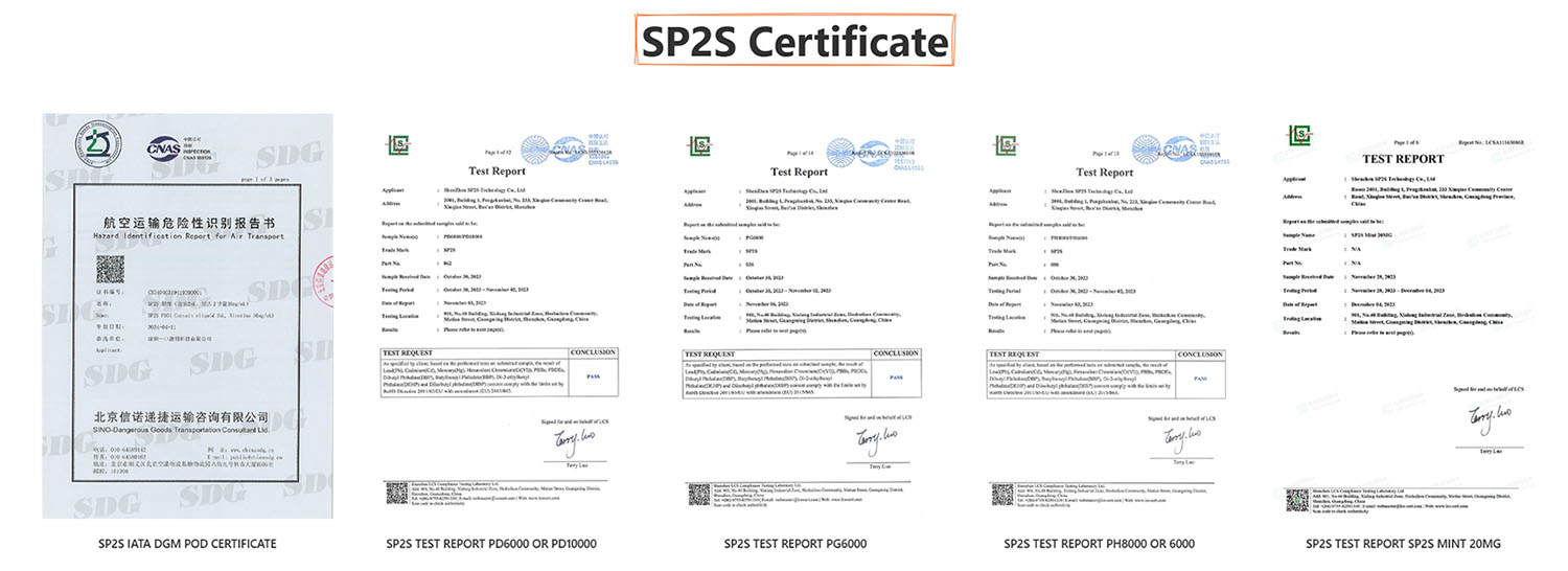 SP2S Certificate SP2S Certificate