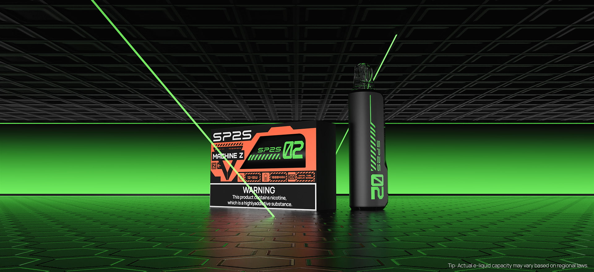  SP2S Machine Z pod system product packaging showing the box and included accessories