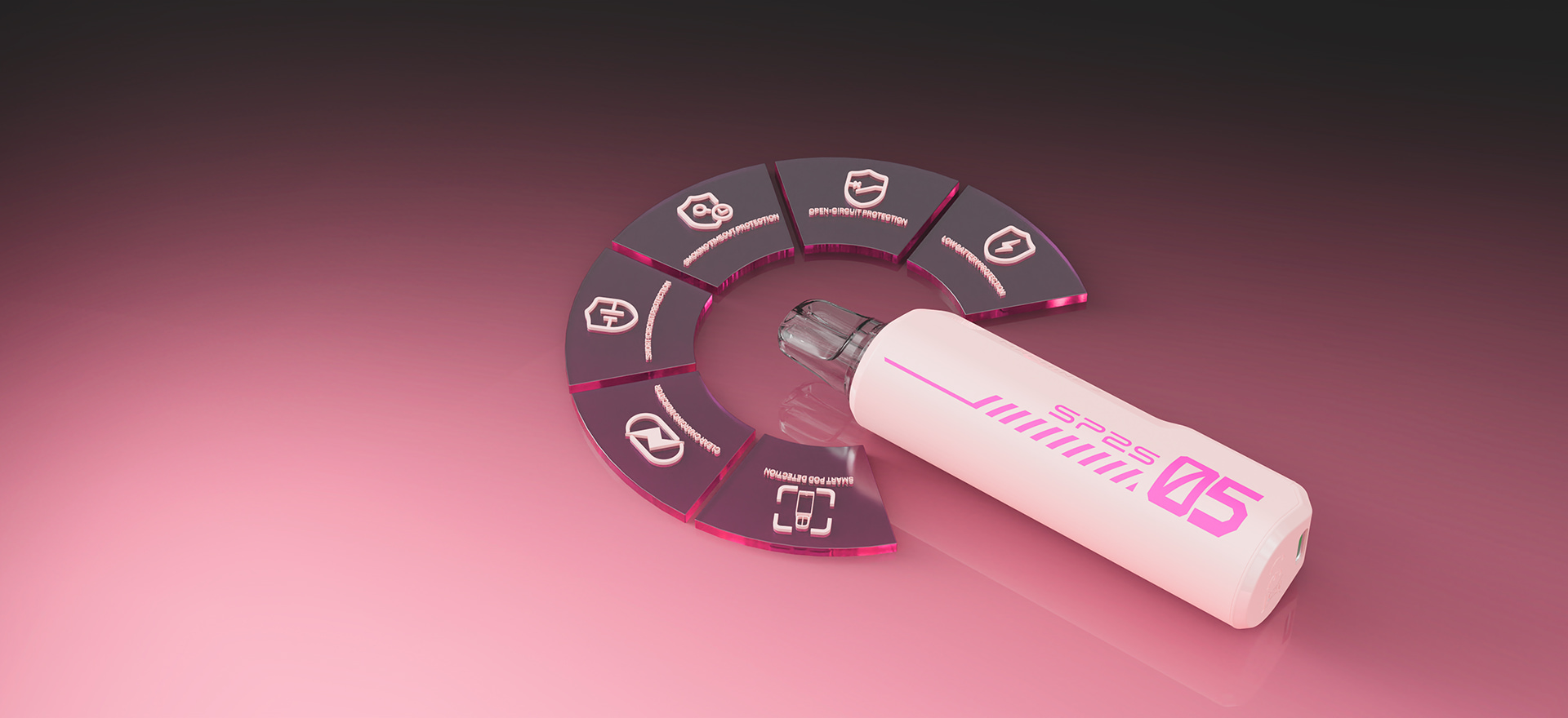  SP2S Machine Z pod system with safety and protection features including short-circuit, low battery, and open-circuit protection