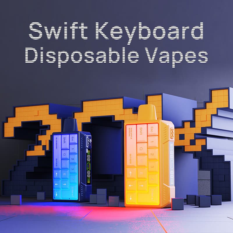 Light-Up Keyboard-Style Disposable Vape: SP2S Swift Keyboard Leads the Trend