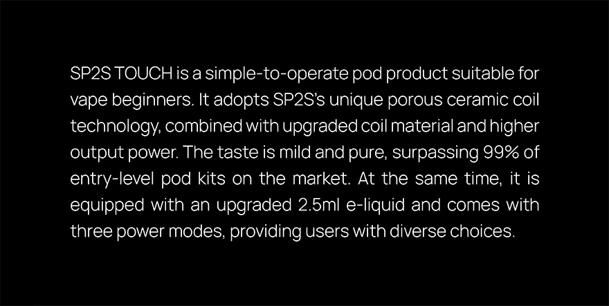 SP2S TOUCH Product description